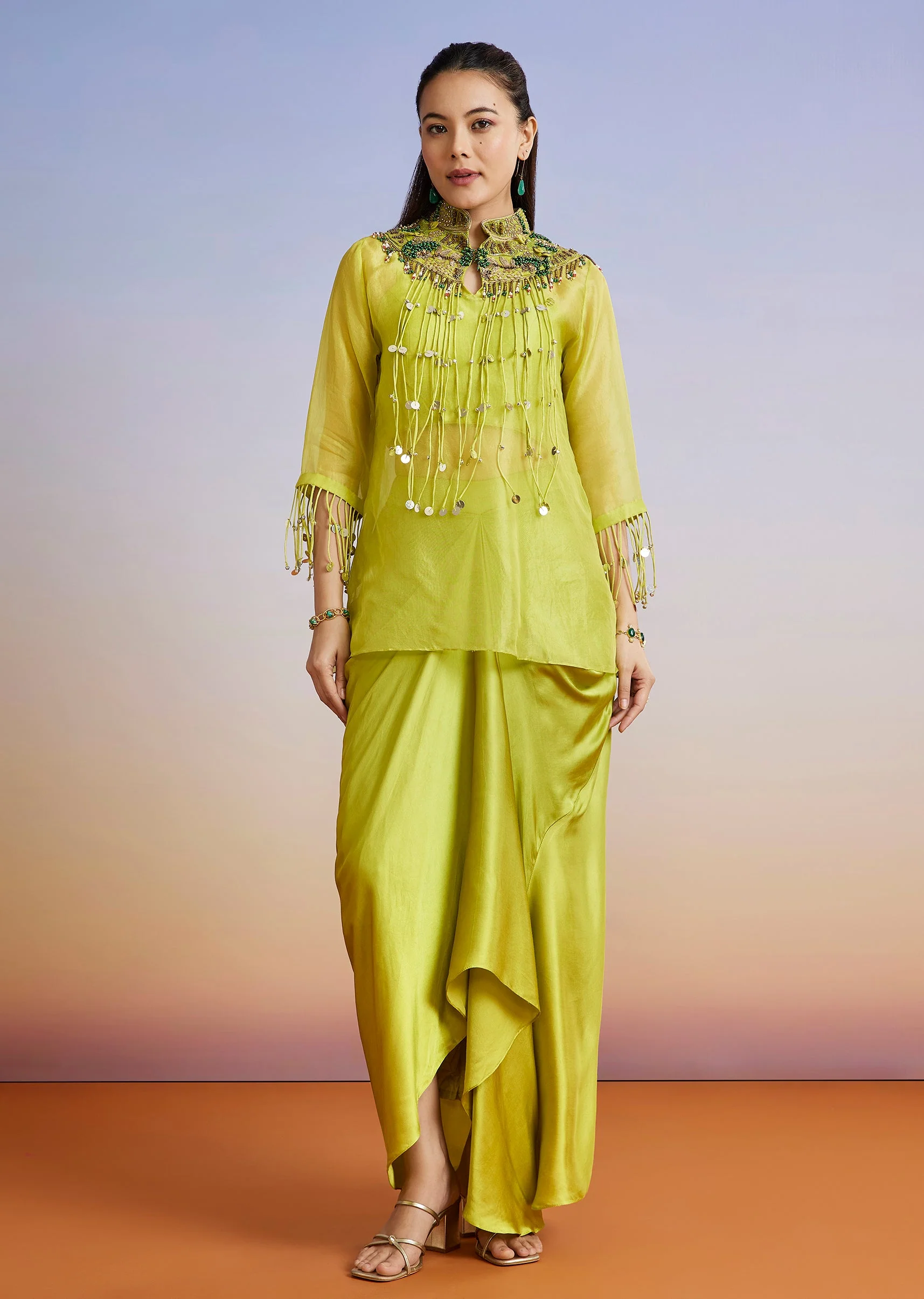 Crop Top and Skirt Lehenga